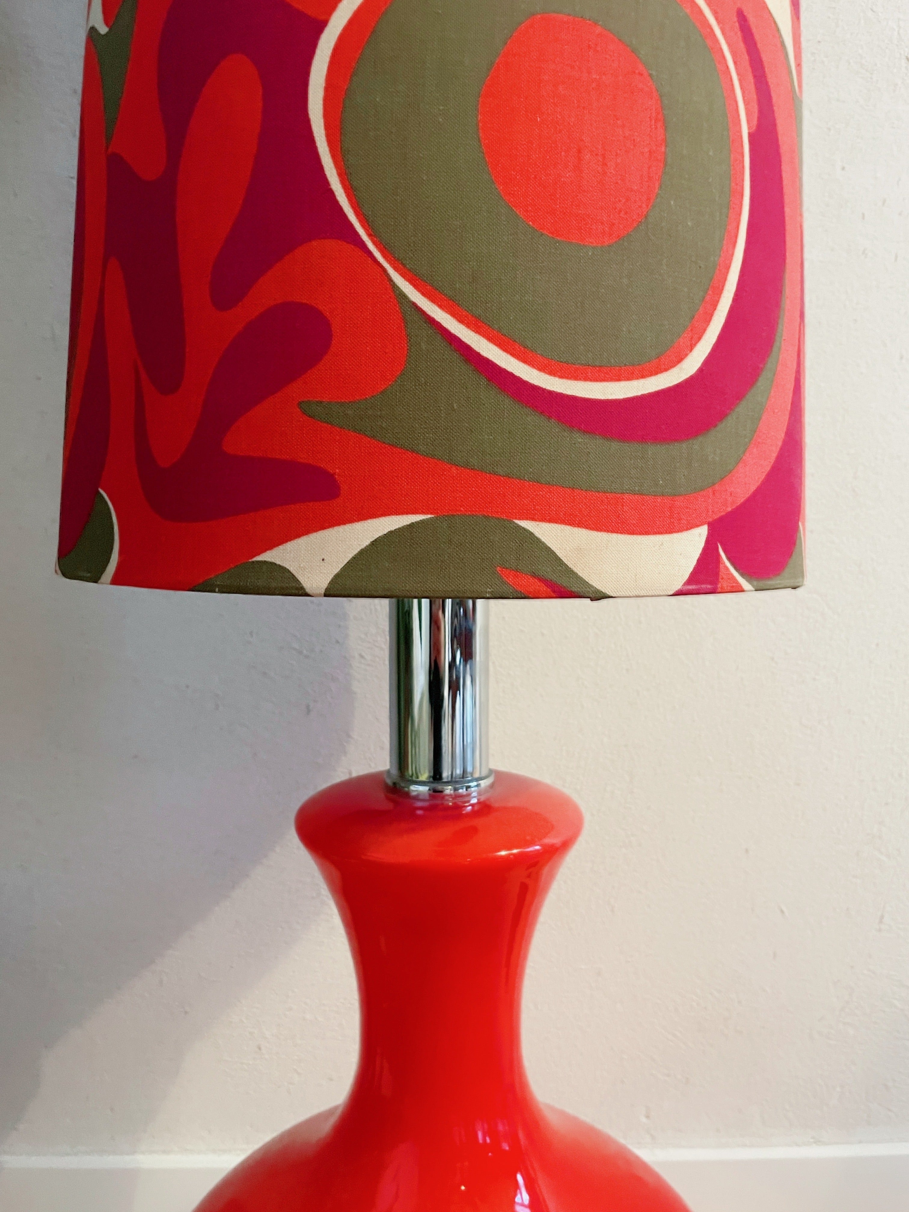 Lampe vintage XXL Opaline - H.130cm