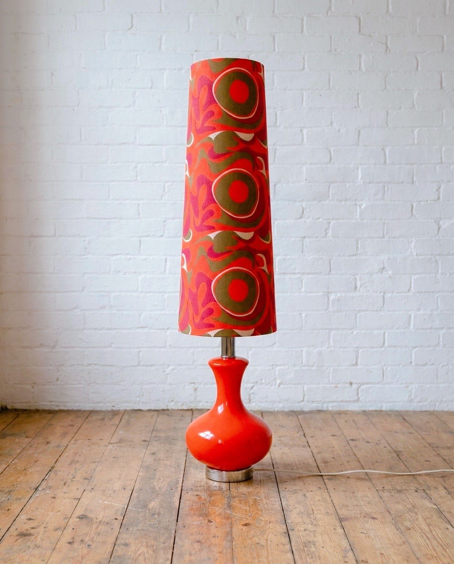 Lampe vintage XXL Opaline - H.130cm